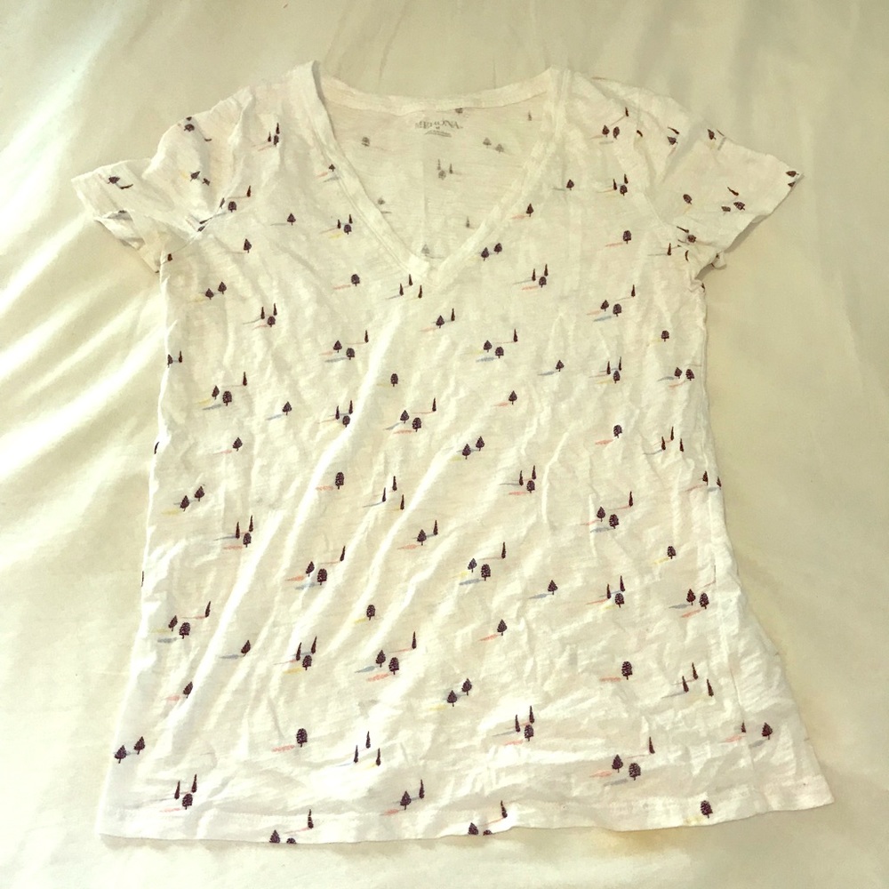 Merona Medium White Women’s Tree T-shirt